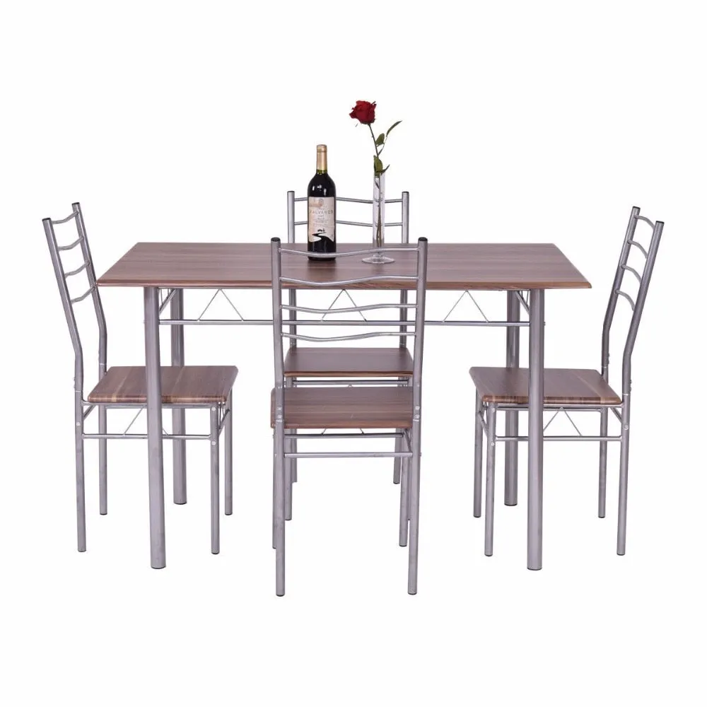 Westminster Modern 5 Pieces Dining Table Set 1 Wooden Dining Table with 4 Dining Chairs