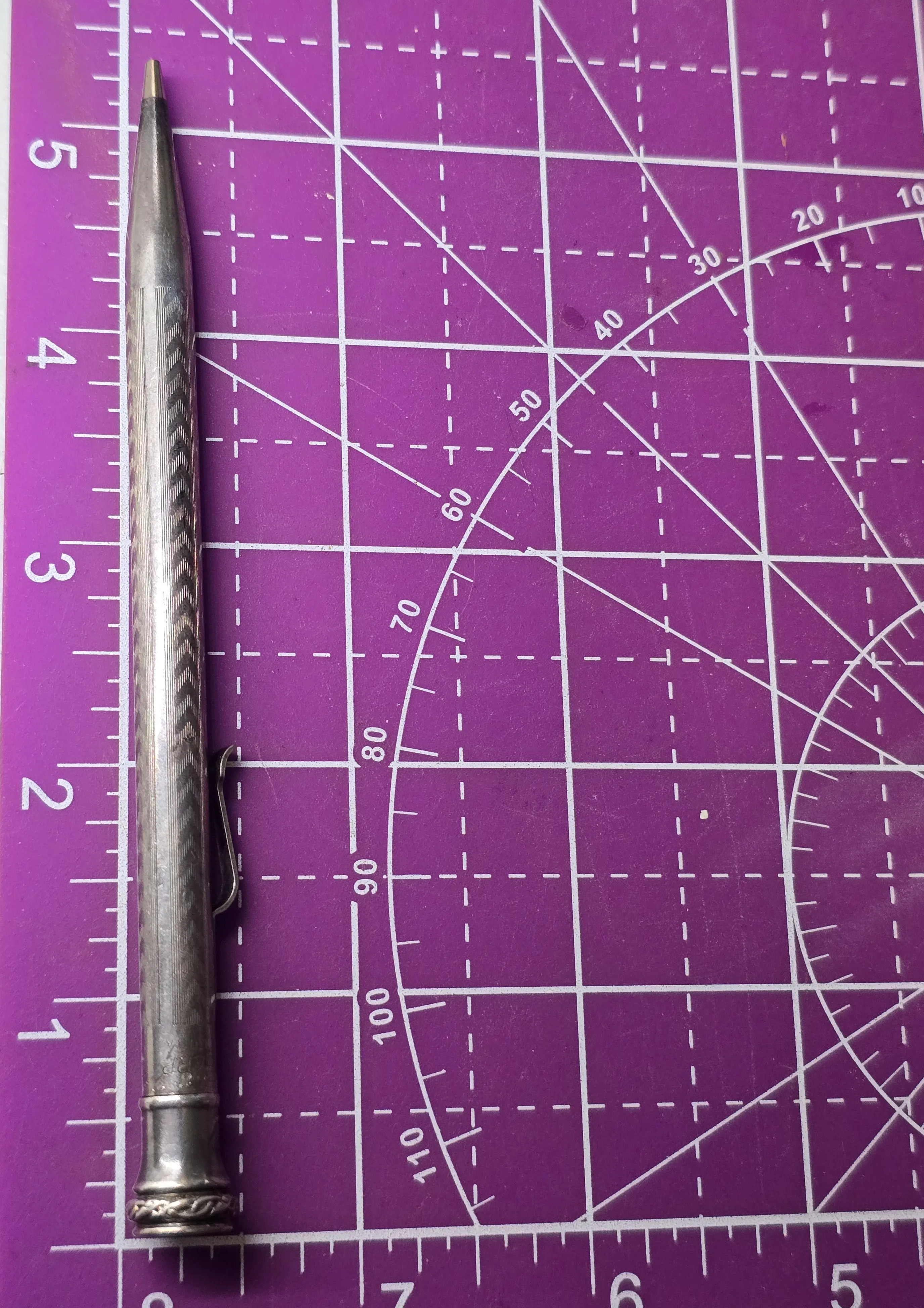 Whal Ever Sharp Art Deco Sterling Silver plated Antique mechanical pencil