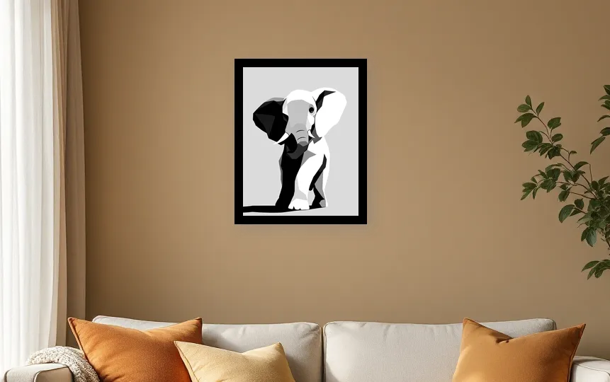 Whimsical Elephant Dance Wall Art Poster