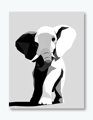 Whimsical Elephant Dance Wall Art Poster