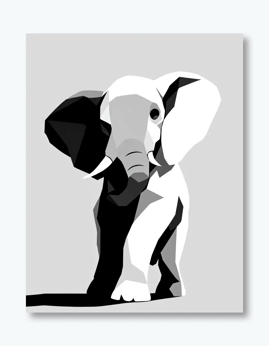 Whimsical Elephant Dance Wall Art Poster