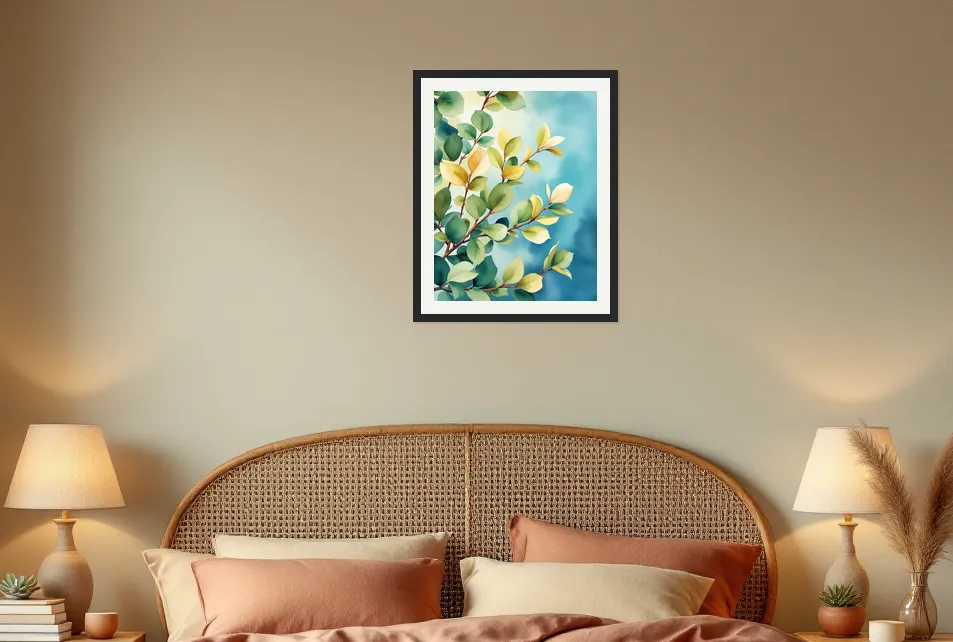 Whimsical Eucalyptus Breeze Wall Art Poster