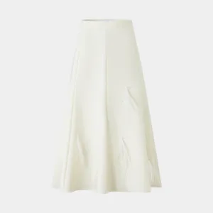 WHIMSICAL FEATHER TOUCH A-LINE SKIRT