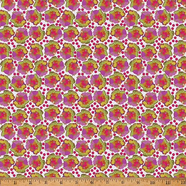 Whimsical FlowerGarden by Hoffman Fabrics BERRIES & BLOOMS/RAZZMATAZZ