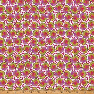 Whimsical FlowerGarden by Hoffman Fabrics BERRIES & BLOOMS/RAZZMATAZZ