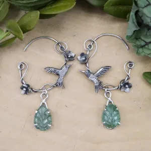 Whimsical Hummingbird Hoops