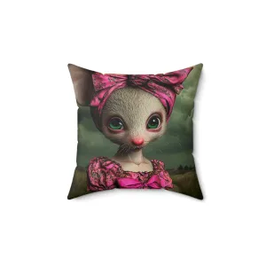 Whimsical Mouse Elegance Pillow
