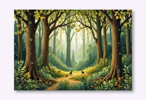 Whimsical Woodland Dreams Wall Art Poster