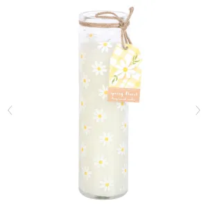 White Daisy Tube Candle