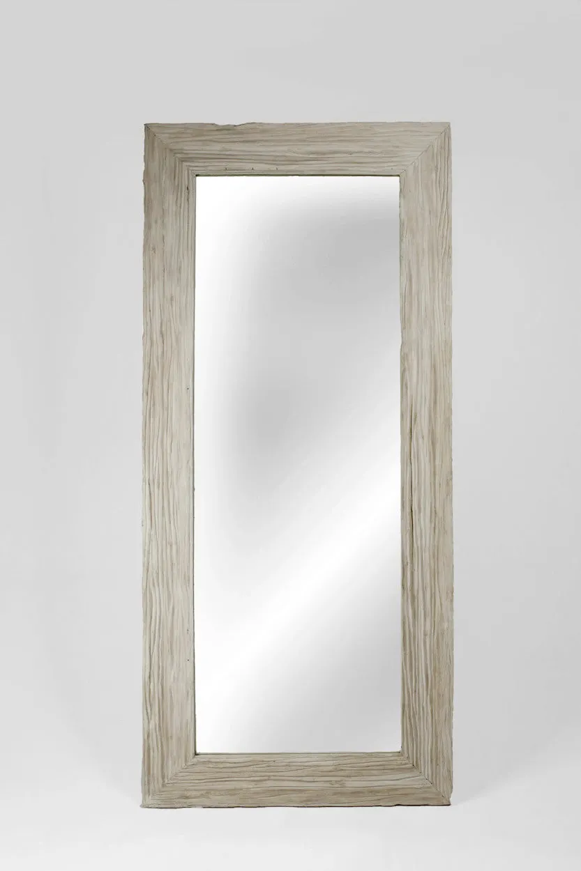 White Rustic Mirror