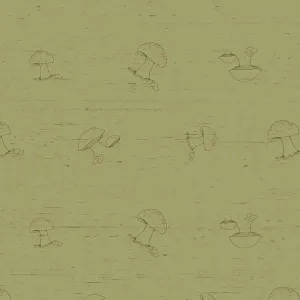 Wildwood - Olive Mushroom Tonal by Clothworks by the yard 3236