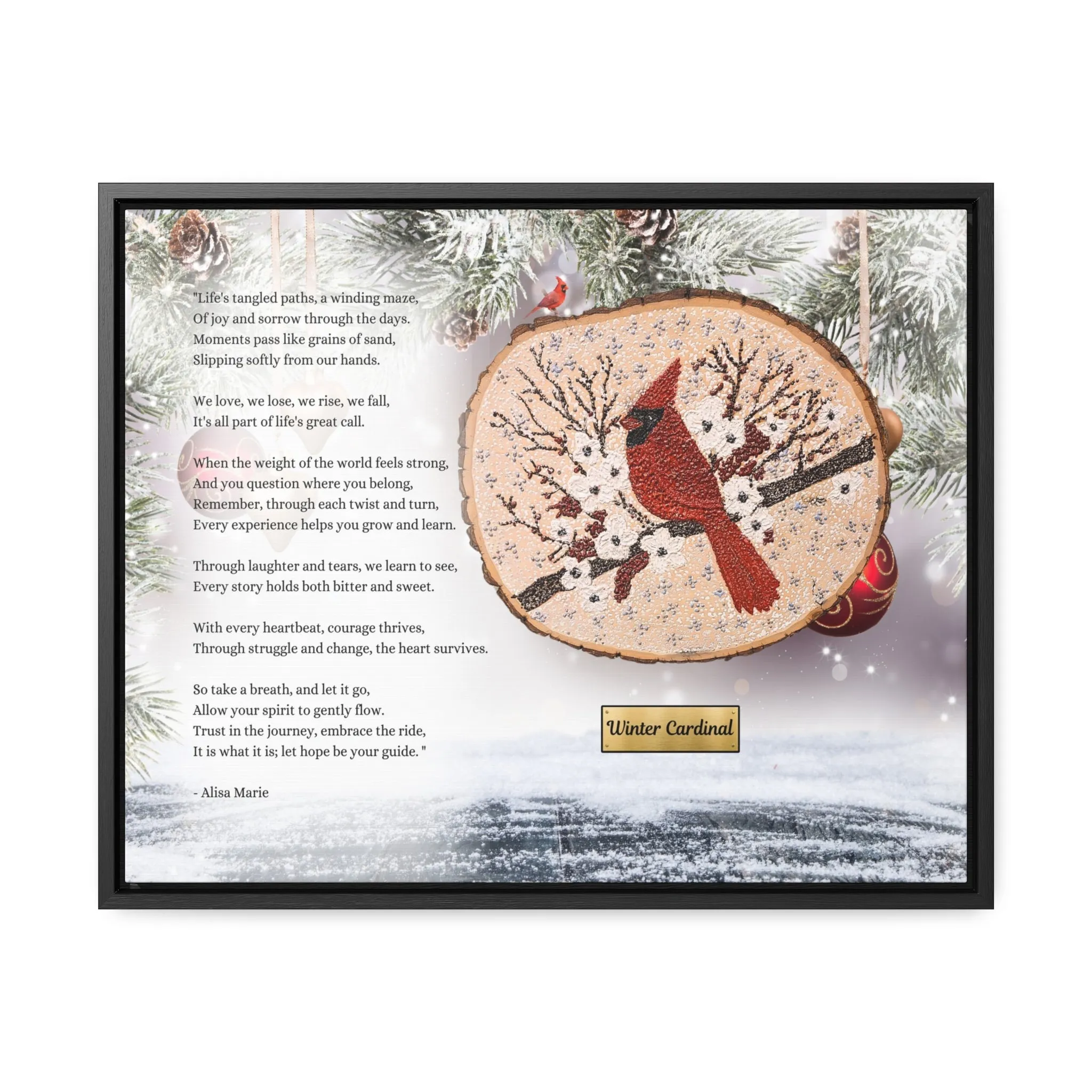 Winter Cardinal Art Print