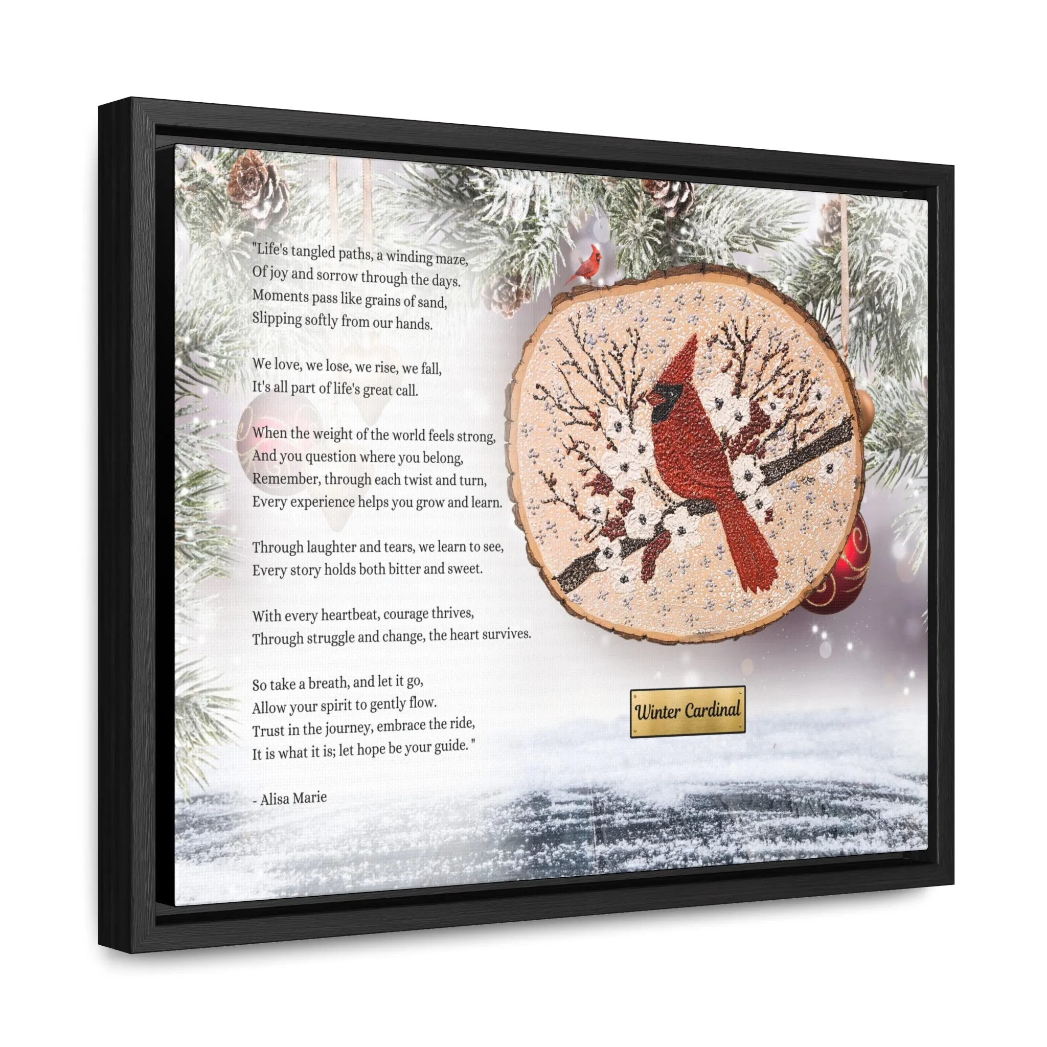 Winter Cardinal Art Print