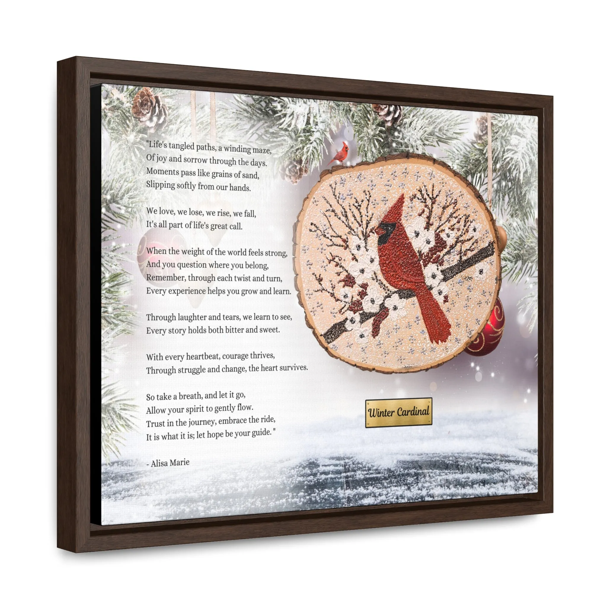 Winter Cardinal Art Print