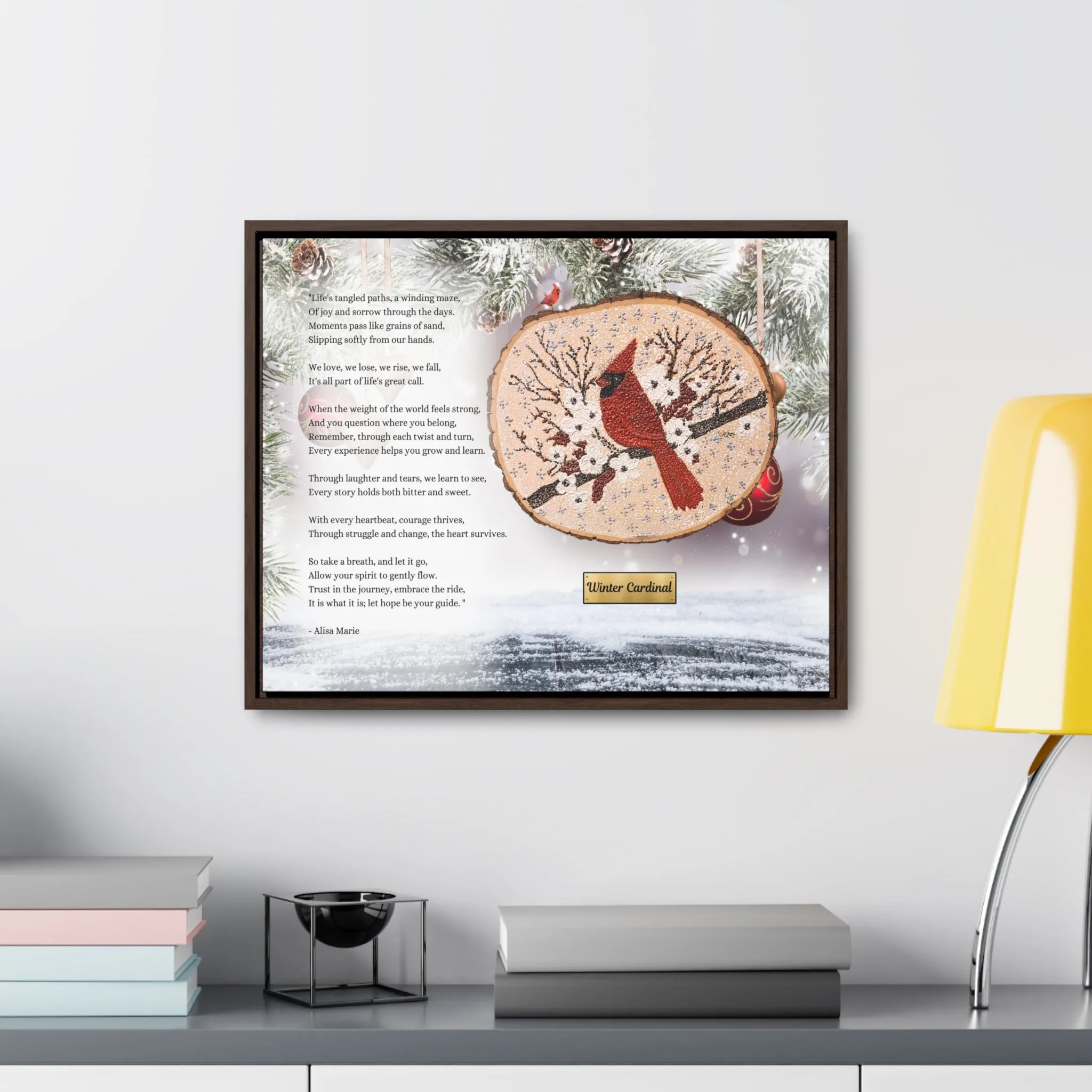 Winter Cardinal Art Print