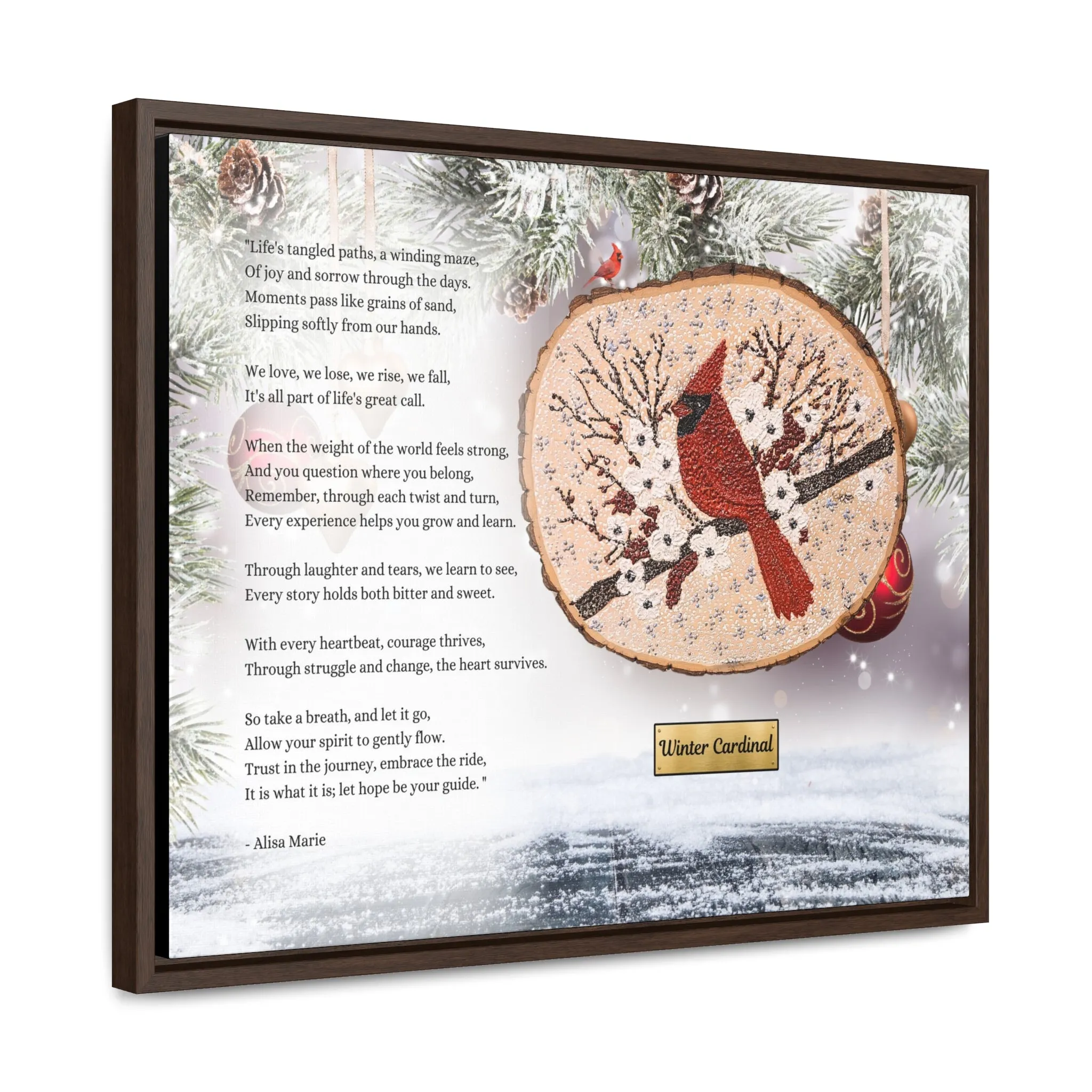 Winter Cardinal Art Print