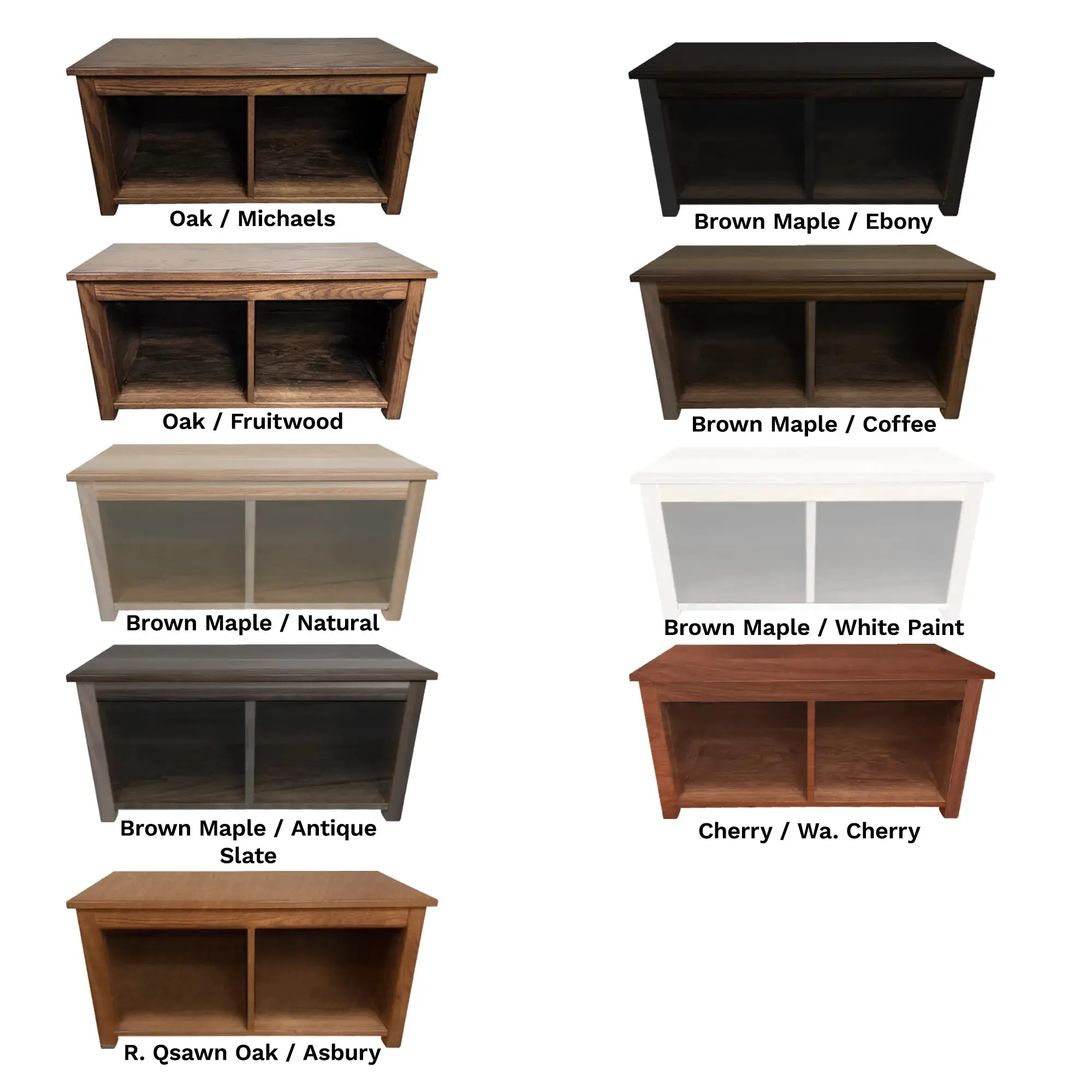 Wood Cubby Storage Bench