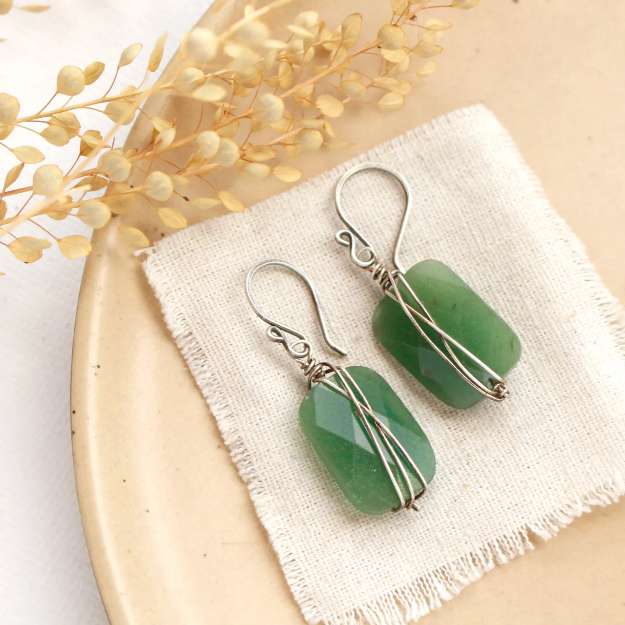 Wrapped Green Aventurine
