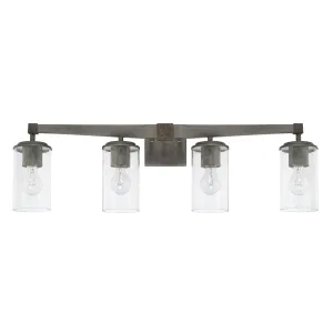 Zac Urban 4 Light Vanity- Grey